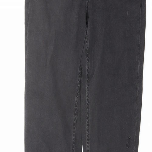 H&M Womens Grey Cotton Skinny Jeans Size 28 in L31 in Regular Button