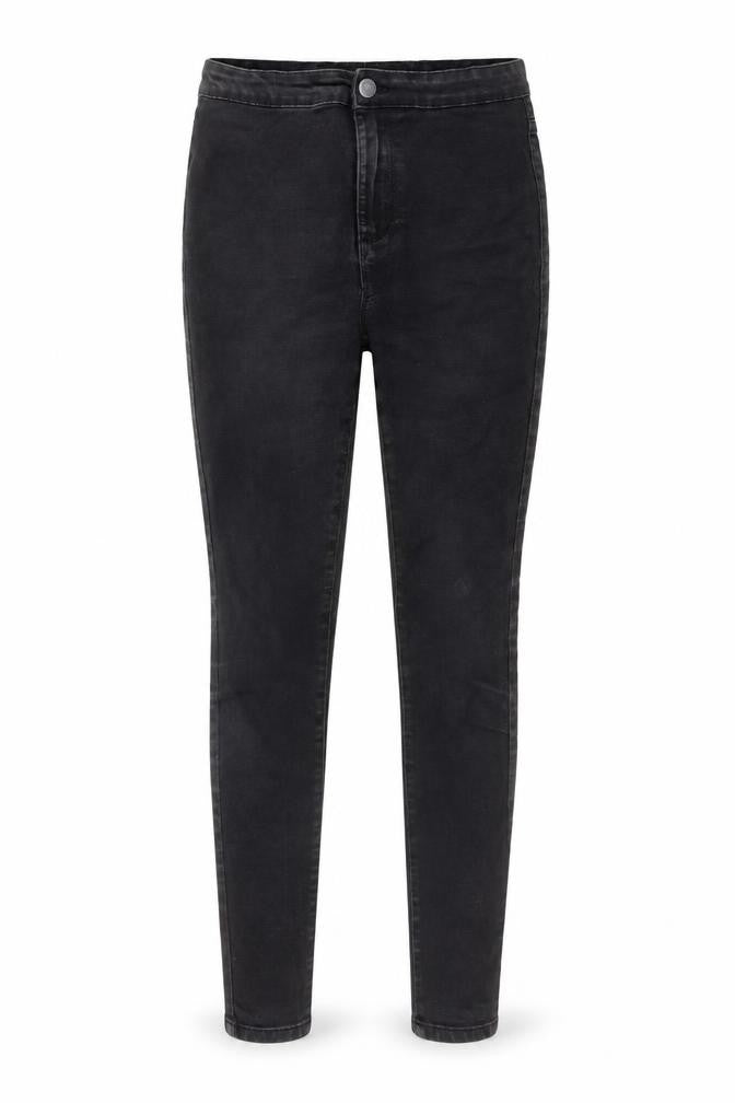 Denim & Co. Womens Grey Cotton Skinny Jeans Size 12 L27 in Regular Button