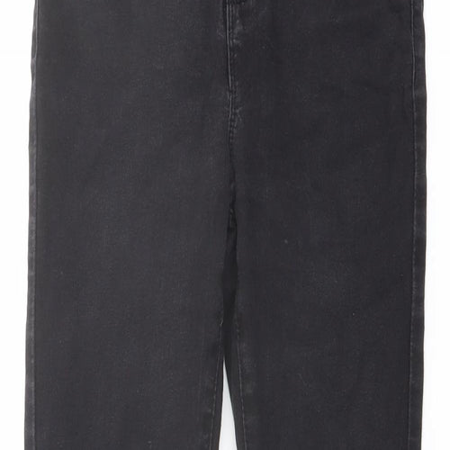 Denim & Co. Womens Grey Cotton Skinny Jeans Size 12 L27 in Regular Button