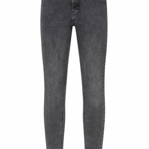 Denim & Co. Womens Grey Cotton Skinny Jeans Size 10 L30 in Regular Button