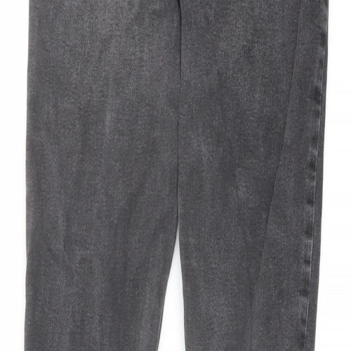 Denim & Co. Womens Grey Cotton Skinny Jeans Size 10 L30 in Regular Button
