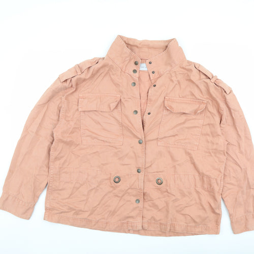 Per Una Womens Pink Jacket Size 14 Snap