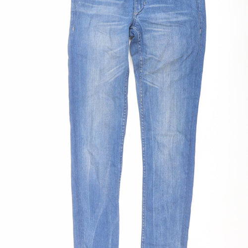 H&M Mens Blue Cotton Skinny Jeans Size 29 in L32 in Regular Button