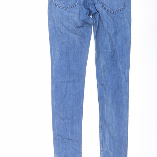 H&M Mens Blue Cotton Skinny Jeans Size 29 in L32 in Regular Button