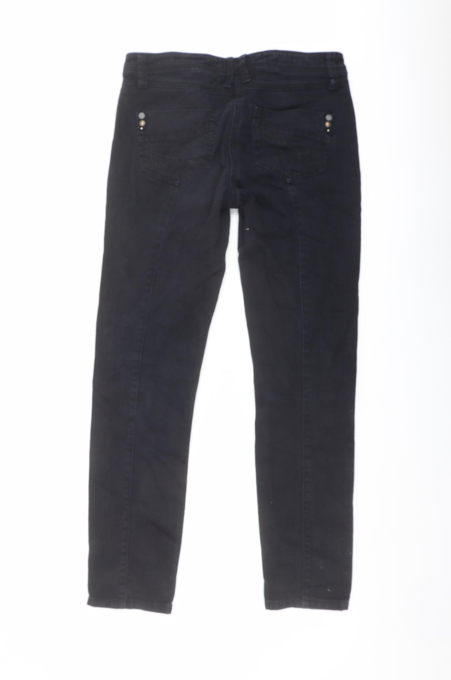 NEXT Womens Blue Cotton Skinny Jeans Size 10 L29 in Regular Button