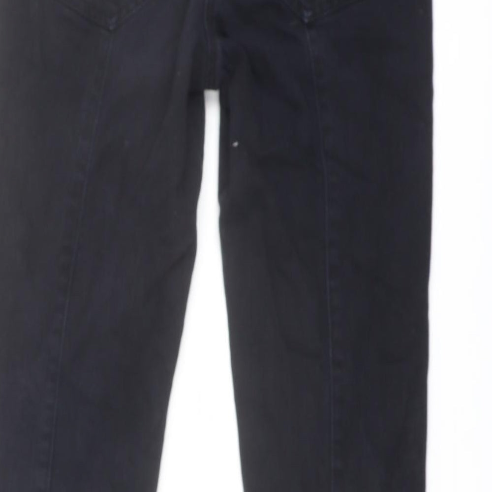 NEXT Womens Blue Cotton Skinny Jeans Size 10 L29 in Regular Button