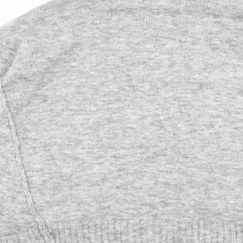 RESERVED Womens Grey Roll Neck Polyester Pullover Jumper Size S