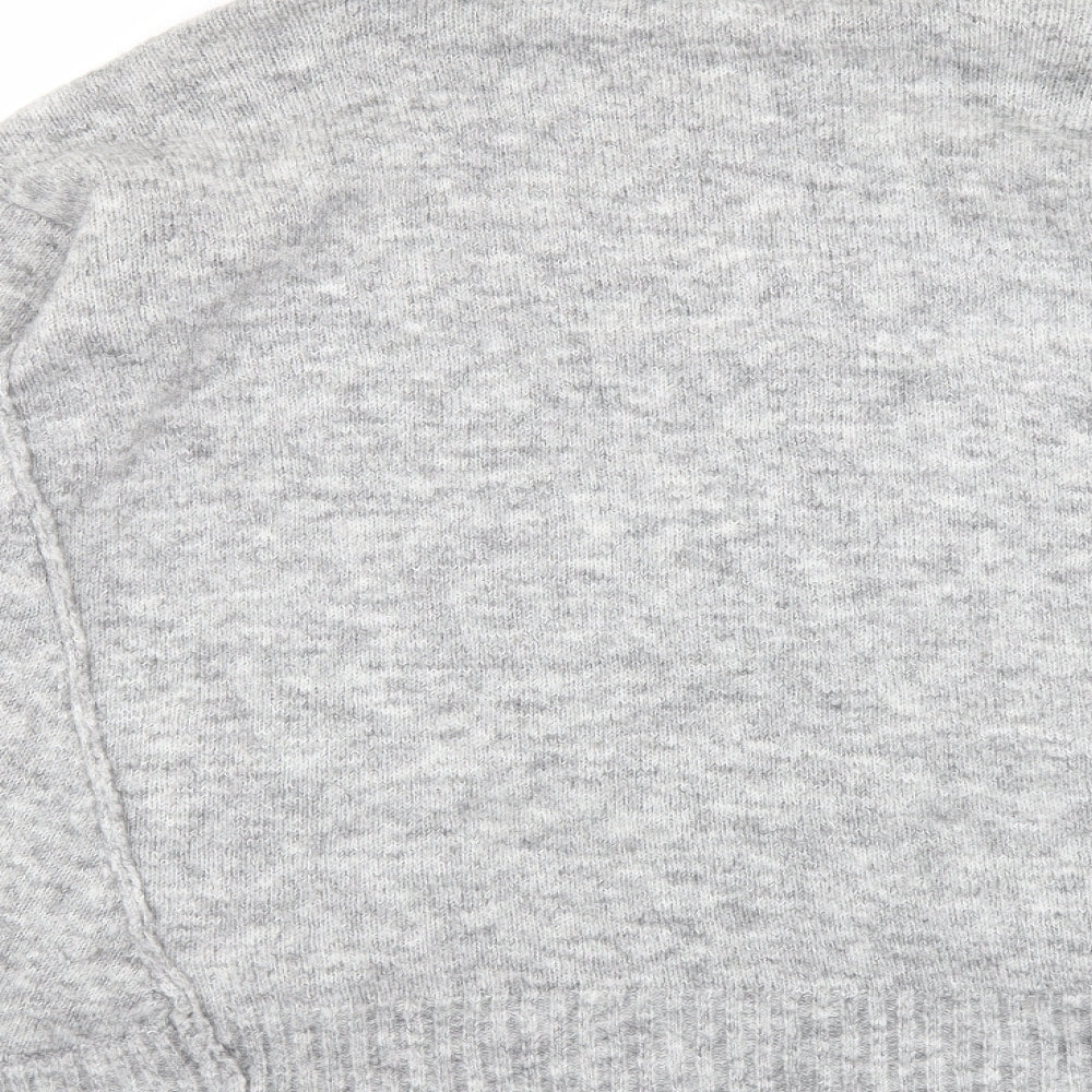 RESERVED Womens Grey Roll Neck Polyester Pullover Jumper Size S