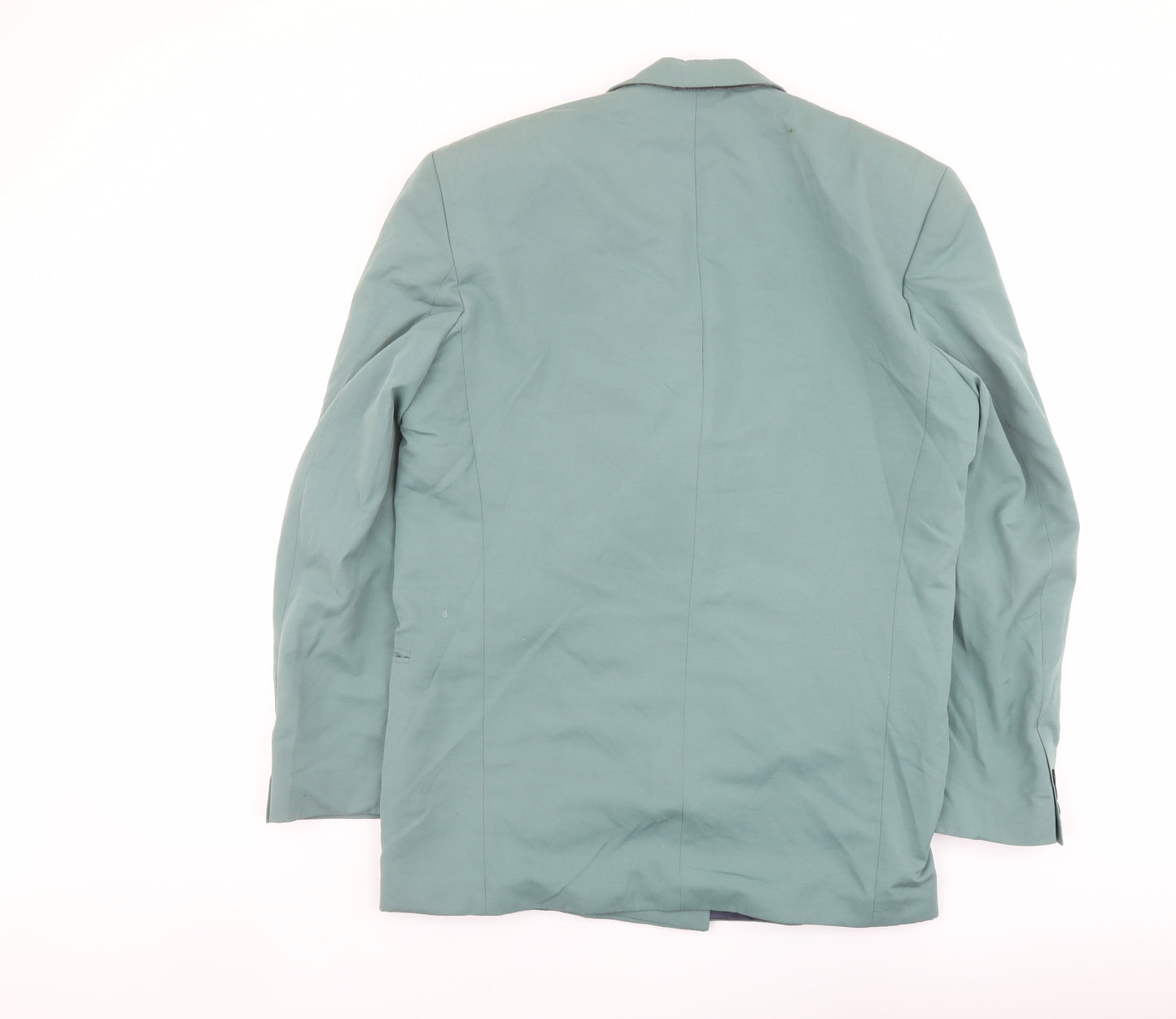 Marks and Spencer Mens Green Polyester Jacket Suit Jacket Size 38 Regular