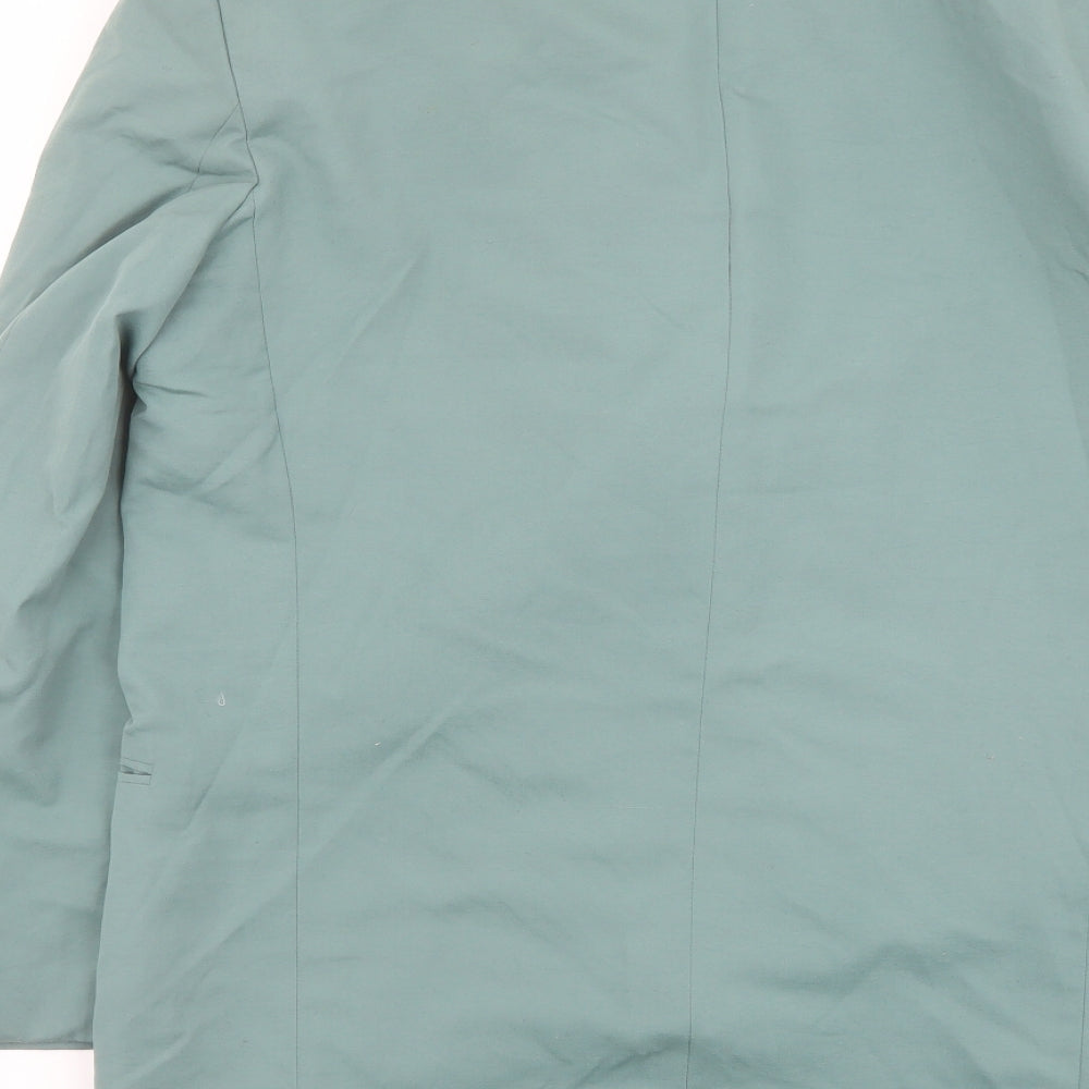 Marks and Spencer Mens Green Polyester Jacket Suit Jacket Size 38 Regular
