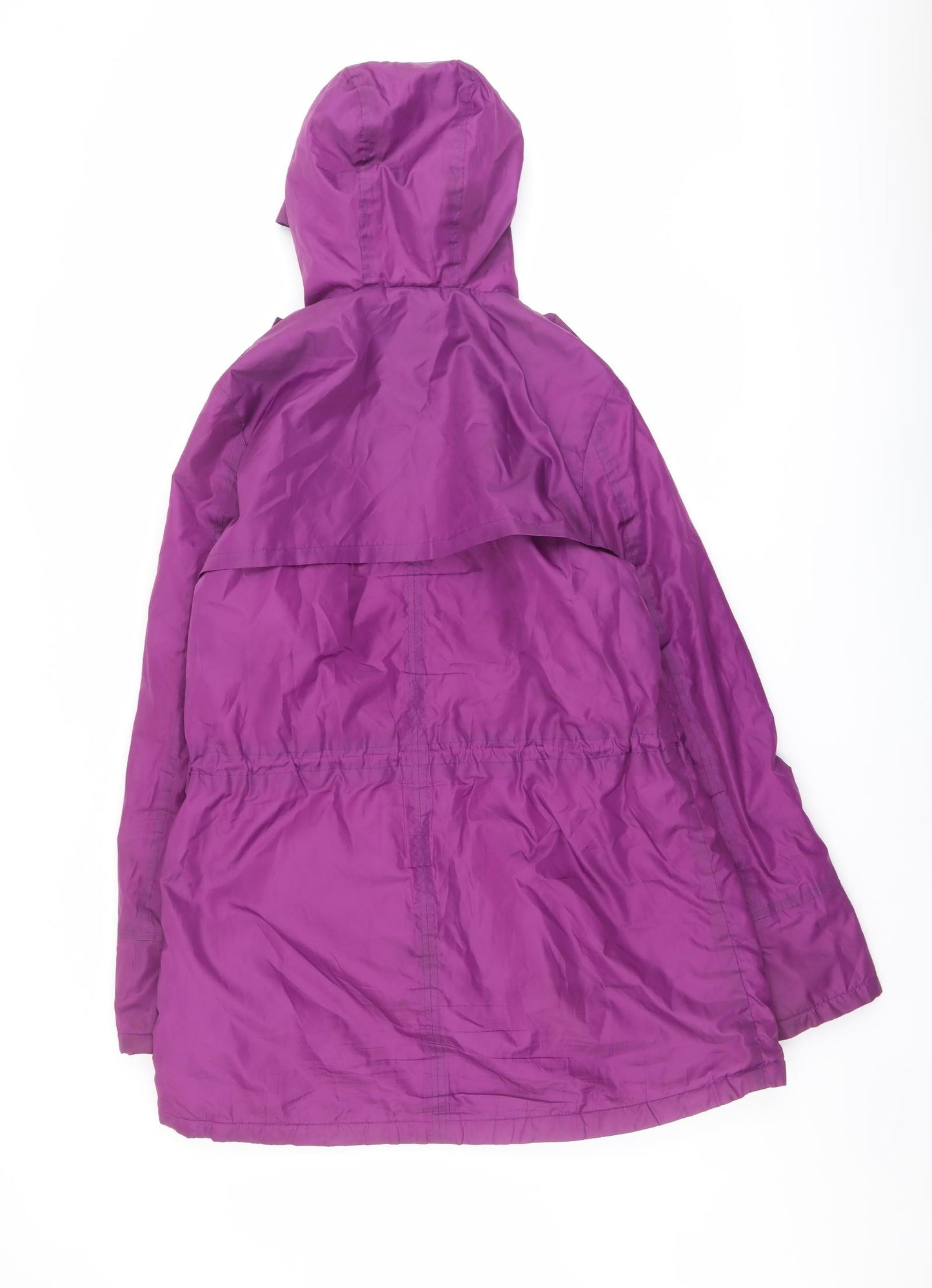 Cotton Traders Womens Purple Parka Jacket Size 12 Zip