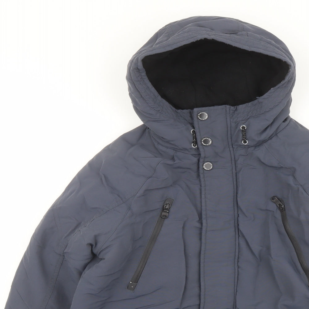 NEXT Boys Blue Puffer Jacket Jacket Size 13 Years Zip