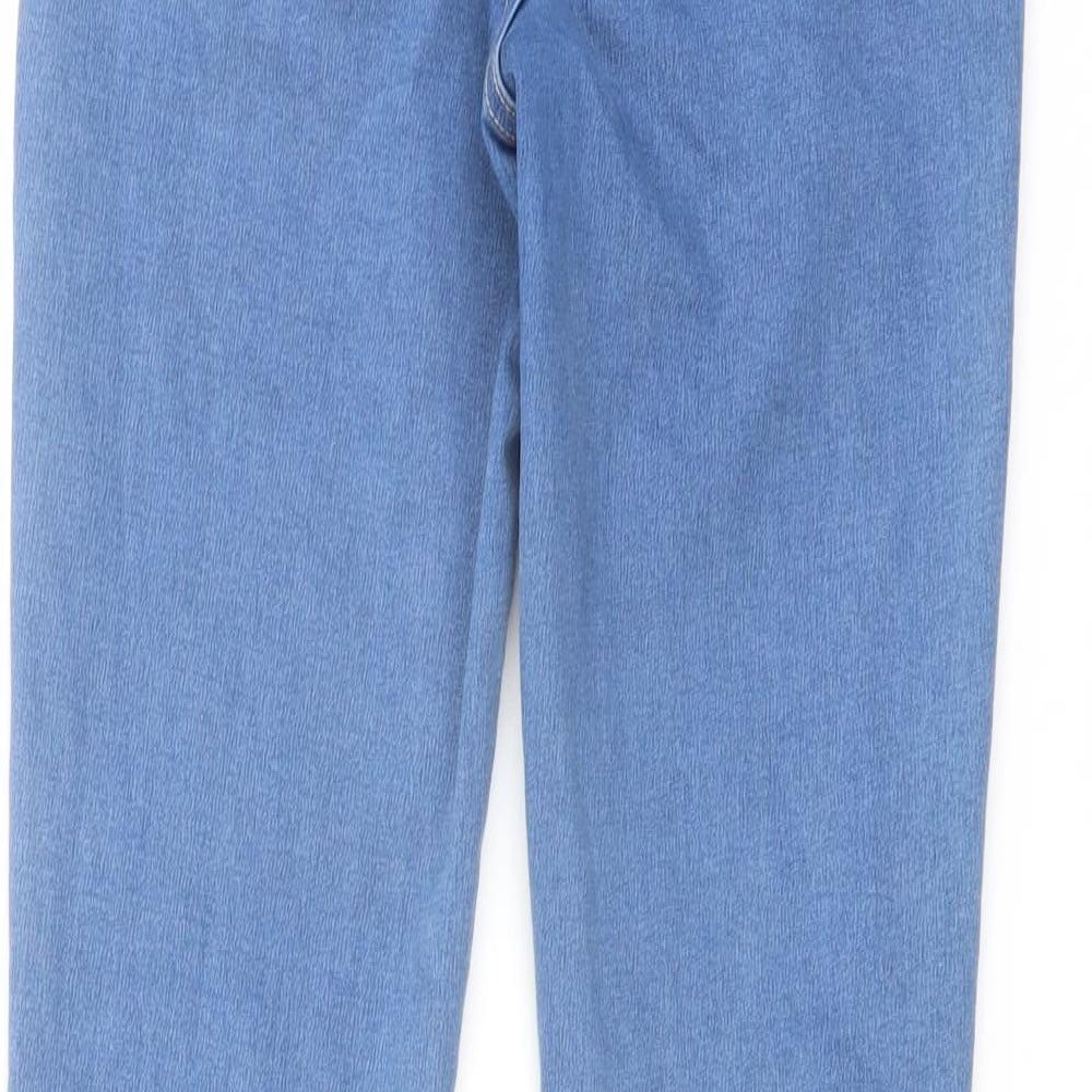 Nutmeg Womens Blue Cotton Skinny Jeans Size 12 L30 in Regular Button