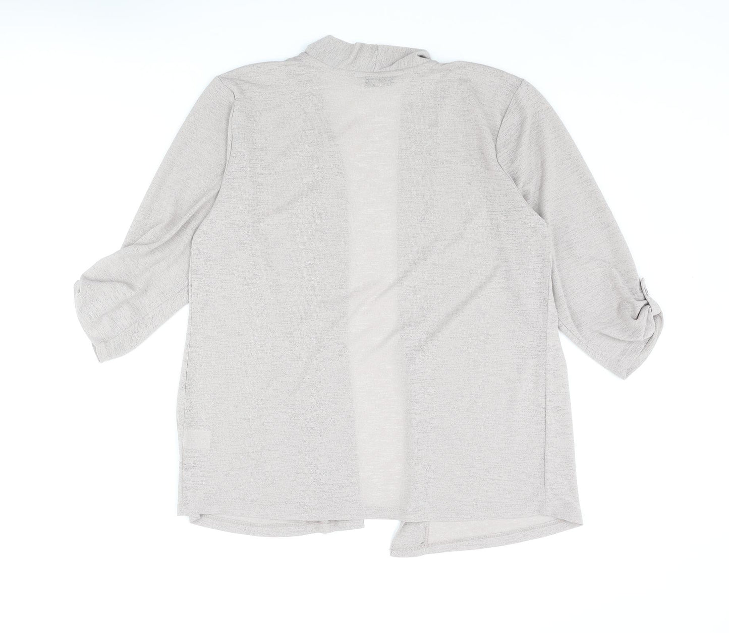 Penny Plain Womens Beige Polyester Kimono Blouse Size 10 V-Neck - Size 10-12