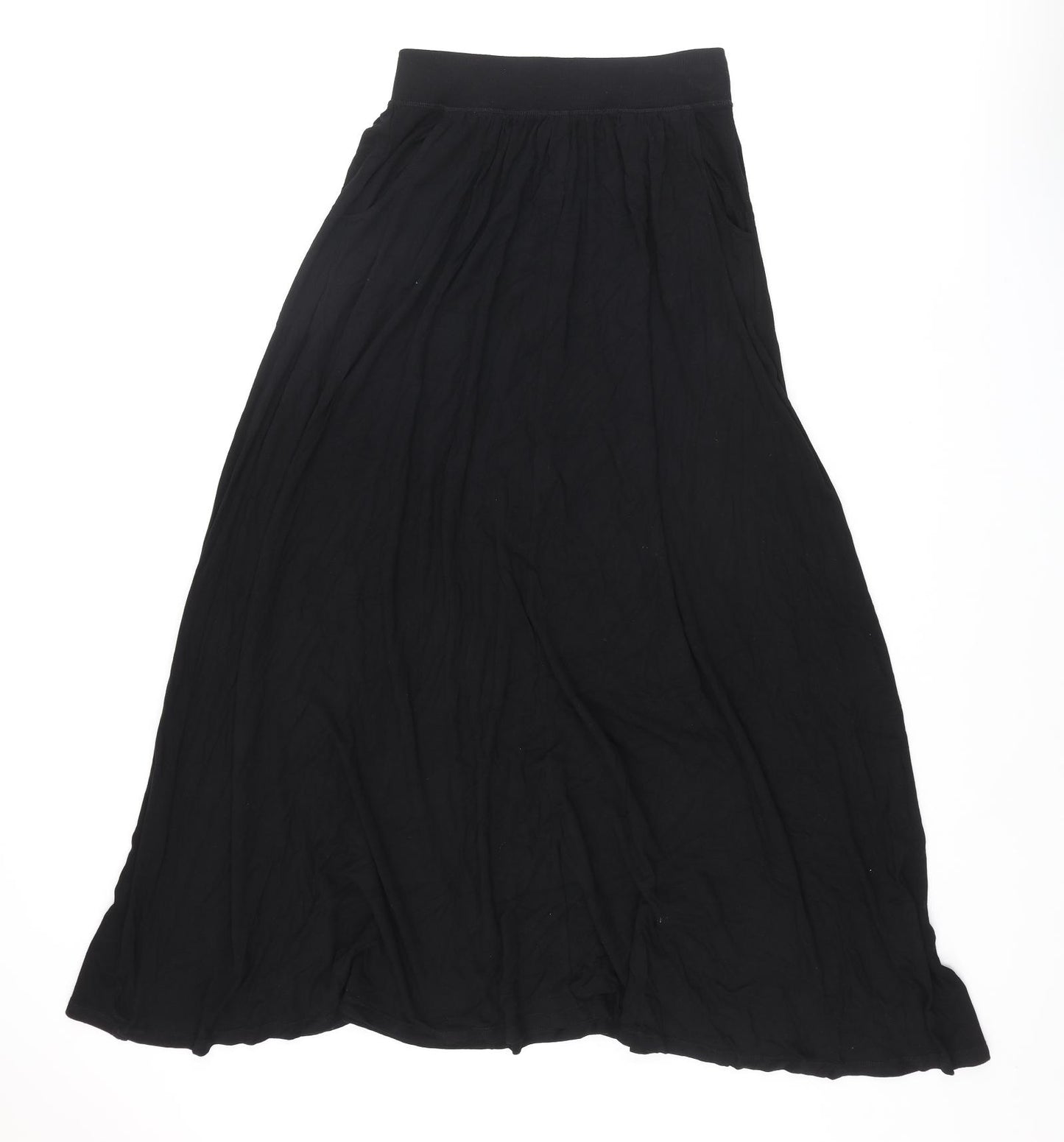 The White Company Womens Black Viscose Peasant Skirt Size 8