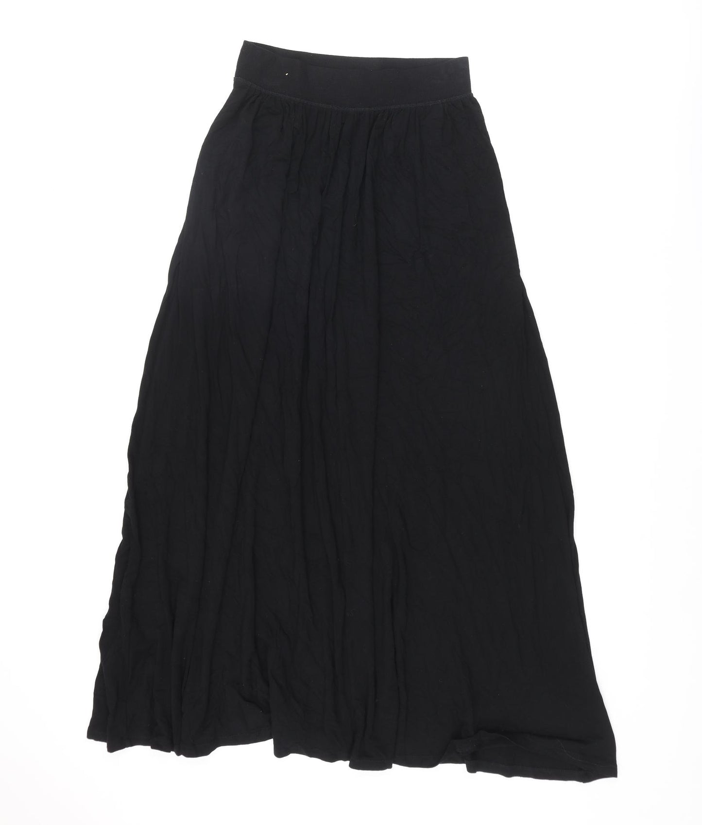 The White Company Womens Black Viscose Peasant Skirt Size 8