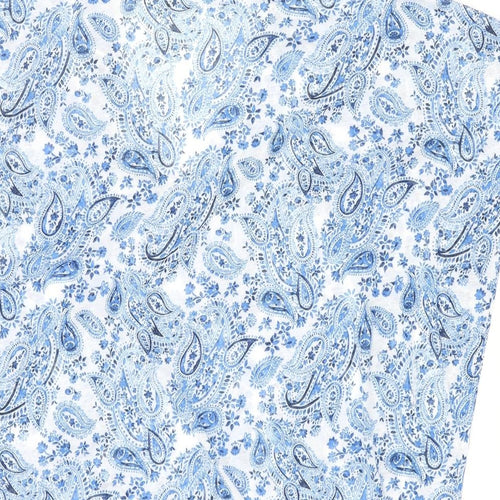 H&M Womens Blue Paisley Polyester Cover Up Size M