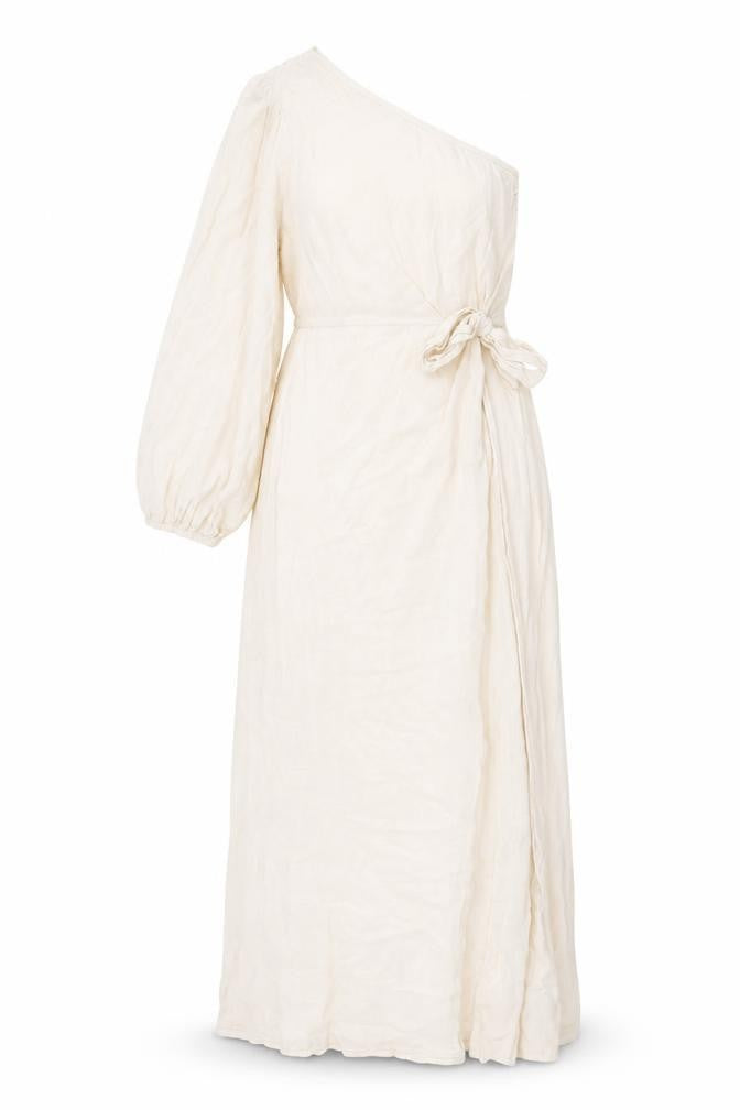 Missguided Womens Pink Viscose Maxi Size 8 One Shoulder Zip - Knot High Slit