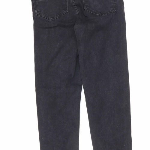 New Look Womens Black Cotton Skinny Jeans Size 6 L24 in Relaxed Zip