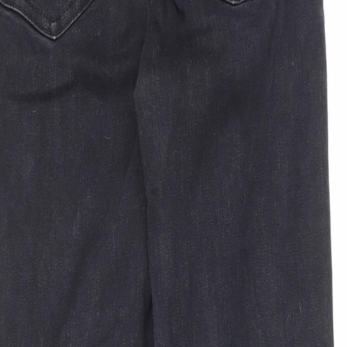 New Look Womens Black Cotton Skinny Jeans Size 6 L24 in Relaxed Zip
