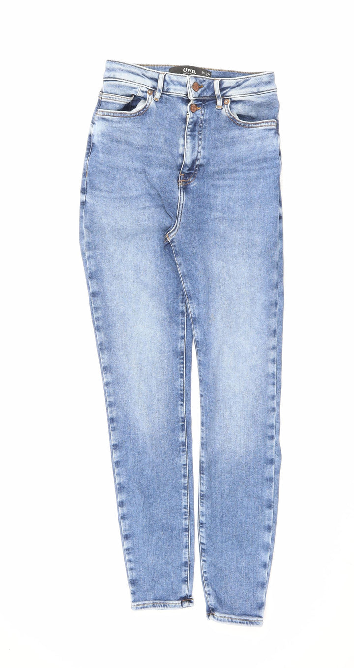 Own Womens Blue Cotton Skinny Jeans Size 28 in L30 in Regular Zip
