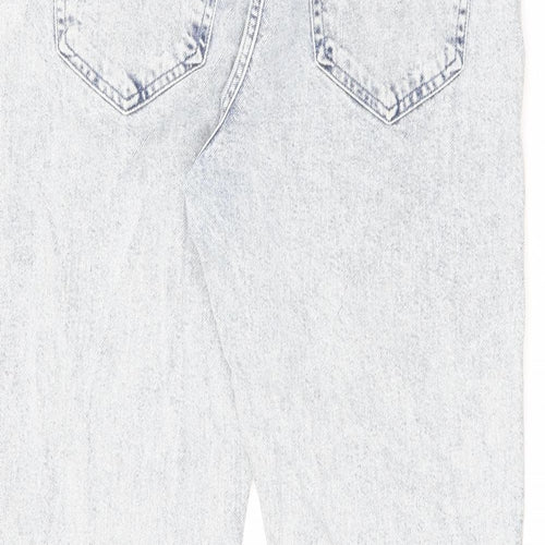 Boohoo Mens Blue Cotton Tapered Jeans Size 32 in L26 in Regular Button