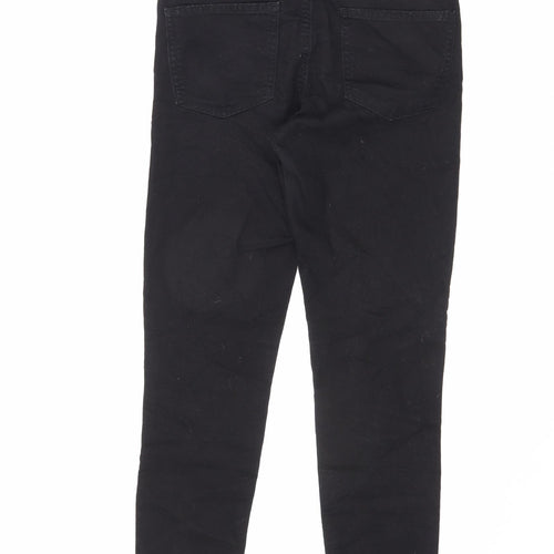 Denim & Co. Womens Black Cotton Skinny Jeans Size 12 L26 in Regular Zip