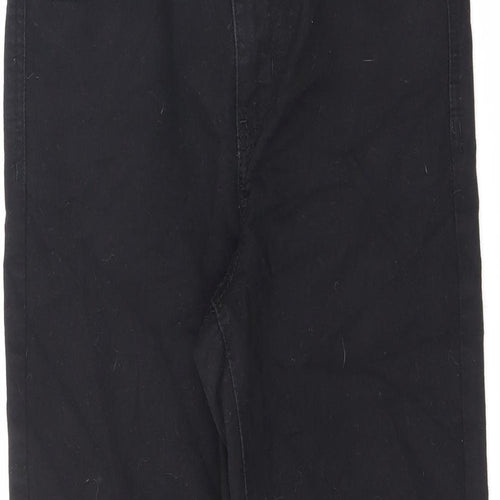 Denim & Co. Womens Black Cotton Skinny Jeans Size 12 L26 in Regular Zip