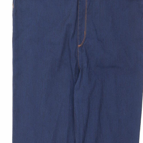 Denim & Co. Womens Blue Cotton Jegging Jeans Size 14 L30 in Regular - Elastic Waist