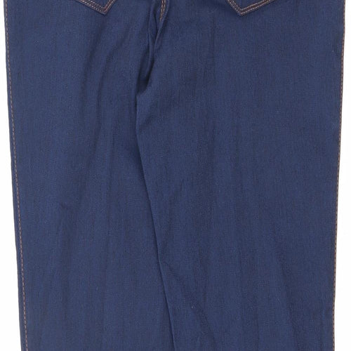 Denim & Co. Womens Blue Cotton Jegging Jeans Size 14 L30 in Regular - Elastic Waist