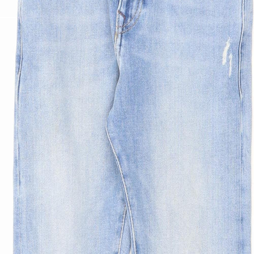 H&M Womens Blue Cotton Skinny Jeans Size 30 in L32 in Regular Zip