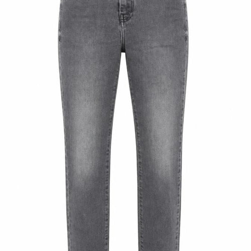 La Petite Française Womens Grey Cotton Skinny Jeans Size 8 L25 in Regular Zip