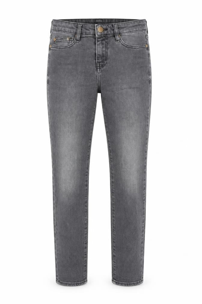 La Petite Française Womens Grey Cotton Skinny Jeans Size 8 L25 in Regular Zip