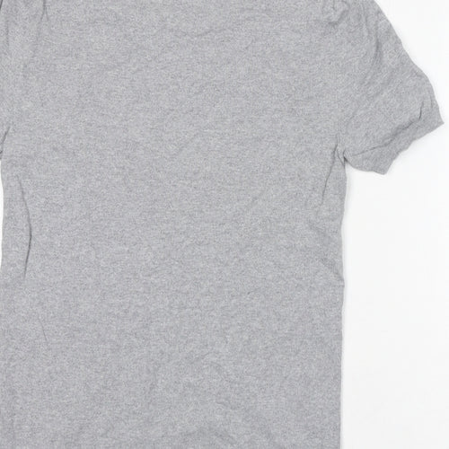 Marks and Spencer Mens Grey Cotton T-Shirt Size XS Crew Neck