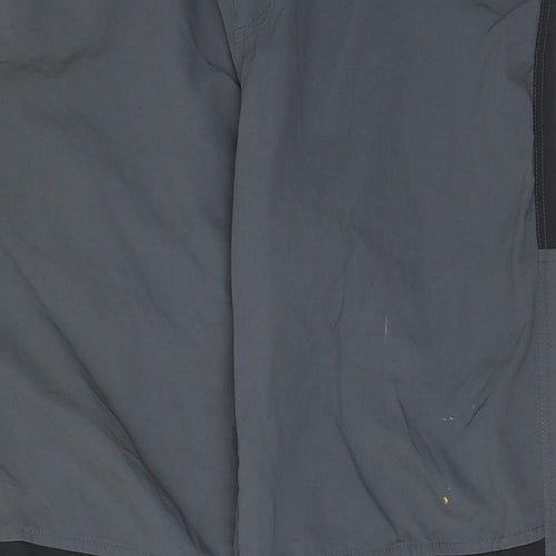 Regatta Mens Grey Polyamide Cargo Trousers Size 36 in L33 in Regular Zip - Logo, Pockets, Zips