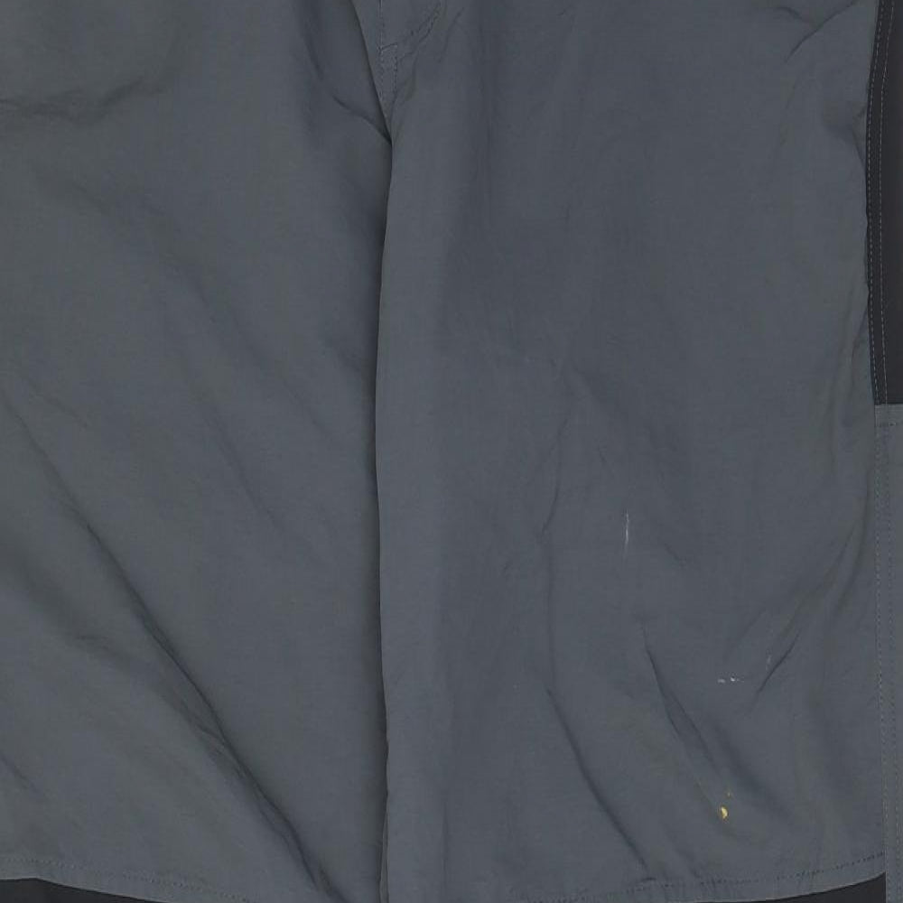 Regatta Mens Grey Polyamide Cargo Trousers Size 36 in L33 in Regular Zip - Logo, Pockets, Zips