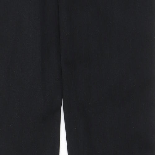 River Island Mens Black Cotton Straight Jeans Size 34 in L34 in Regular Zip - Pockets