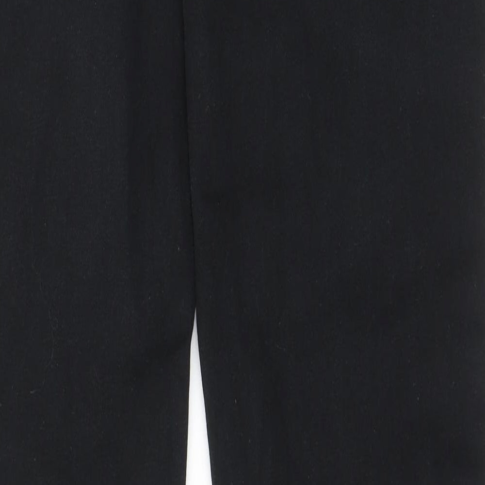 River Island Mens Black Cotton Straight Jeans Size 34 in L34 in Regular Zip - Pockets