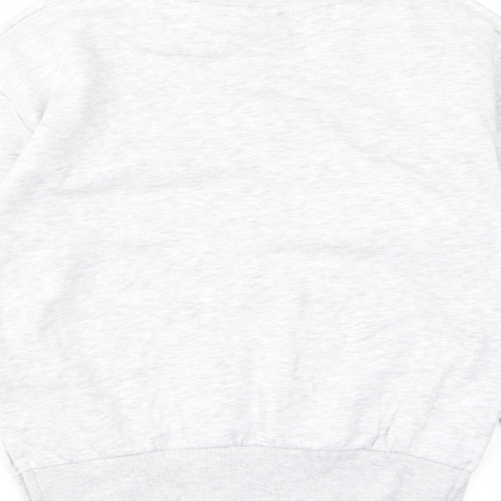 NBA Girls Grey Cotton Pullover Sweatshirt Size 11-12 Years Pullover - Chicago