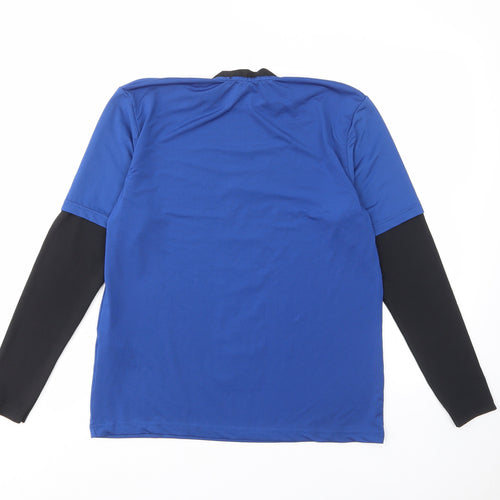 Lefties Boys Blue Polyester Basic Casual Size 11-12 Years Crew Neck Pullover - Enjoy every moment you have to play