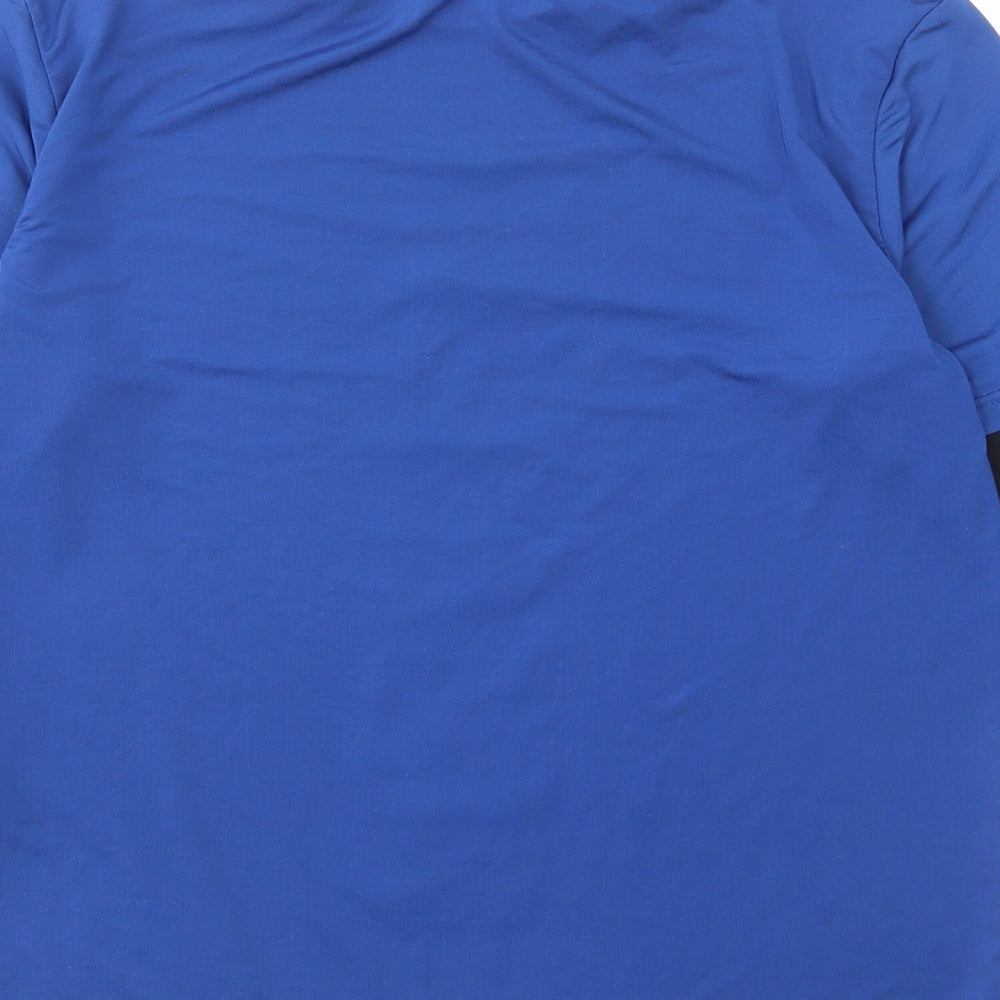 Lefties Boys Blue Polyester Basic Casual Size 11-12 Years Crew Neck Pullover - Enjoy every moment you have to play