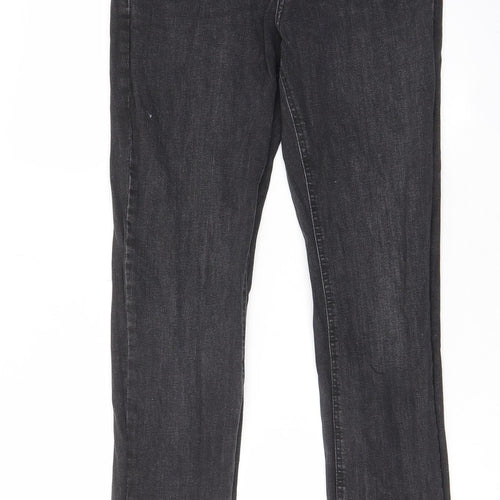 Denim & Co. Mens Grey Cotton Straight Jeans Size 30 in L30 in Regular Button - Pockets, Belt Loops