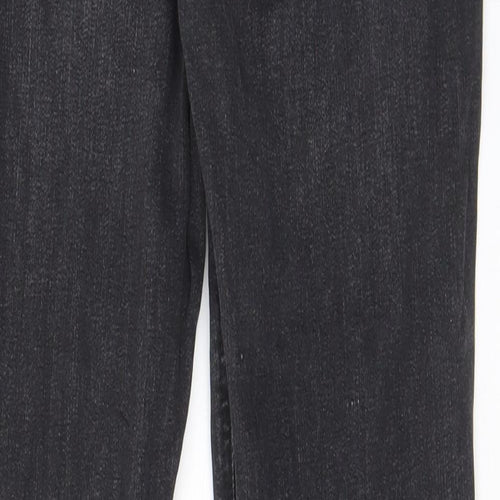 Denim & Co. Mens Grey Cotton Straight Jeans Size 30 in L30 in Regular Button - Pockets, Belt Loops