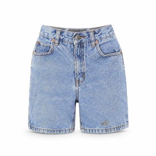 Adams Boys Blue Cotton Bermuda Shorts Size 6 Years L6 in Regular Zip - Pockets, Belt Loops, Elastic waist