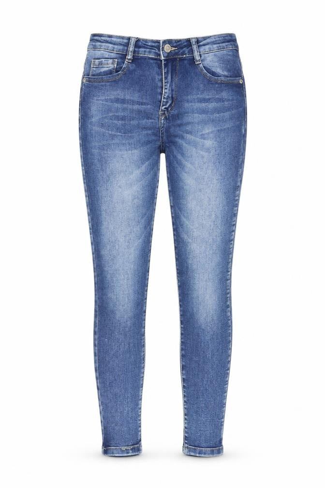 MOMOKROM Womens Blue Cotton Skinny Jeans Size 8 L27 in Regular Zip - Pockets, Belt Loops