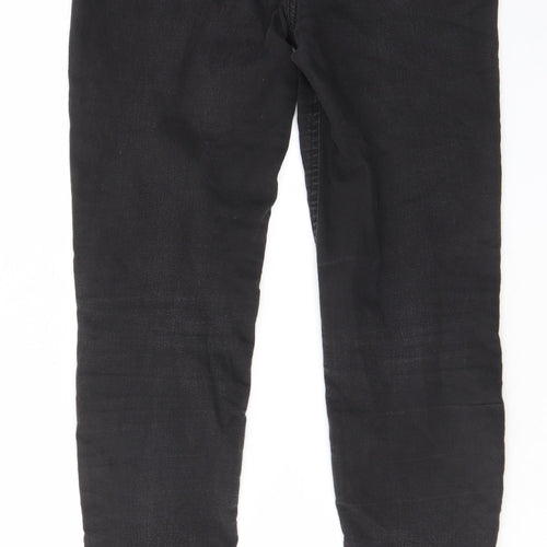 TU Womens Grey Cotton Skinny Jeans Size 12 L30 in Regular - Elastic waist