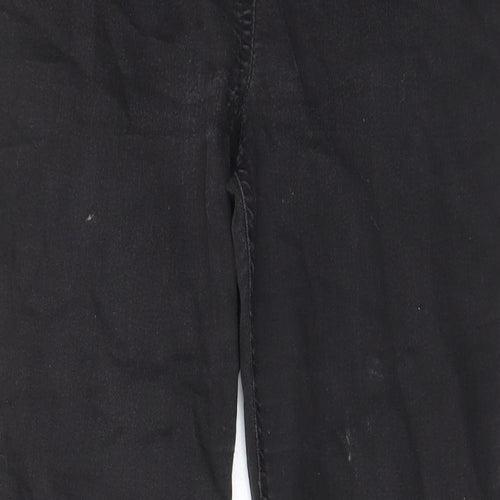 TU Womens Grey Cotton Skinny Jeans Size 12 L30 in Regular - Elastic waist