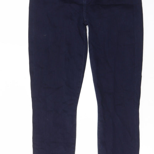 7 For All Mankind Womens Blue Cotton Straight Jeans Size 32 in L27 in Regular Zip - Pockets, Belt Loops