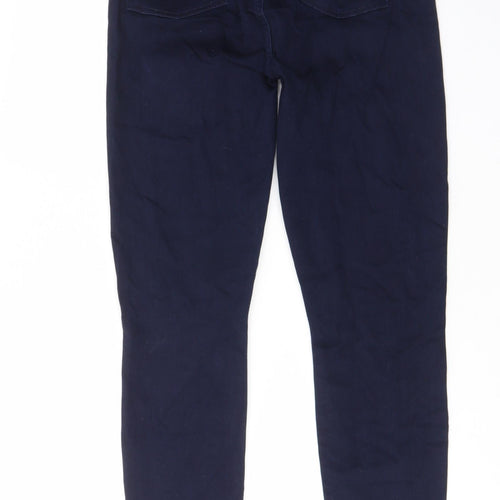 7 For All Mankind Womens Blue Cotton Straight Jeans Size 32 in L27 in Regular Zip - Pockets, Belt Loops