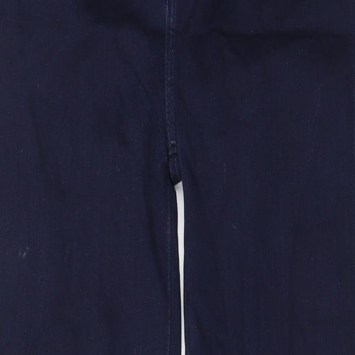 7 For All Mankind Womens Blue Cotton Straight Jeans Size 32 in L27 in Regular Zip - Pockets, Belt Loops